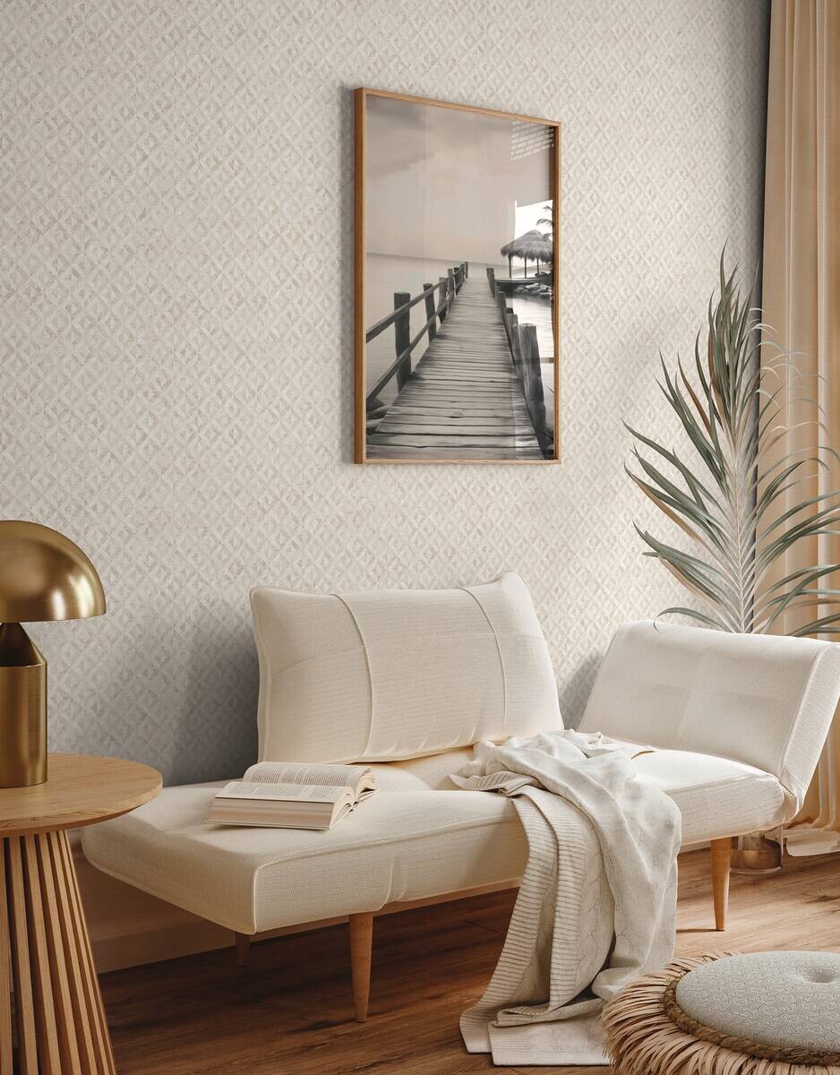 A.S.Creation Vliestapete weiß gold B/H/D: ca. 53x1005x9,5 cm