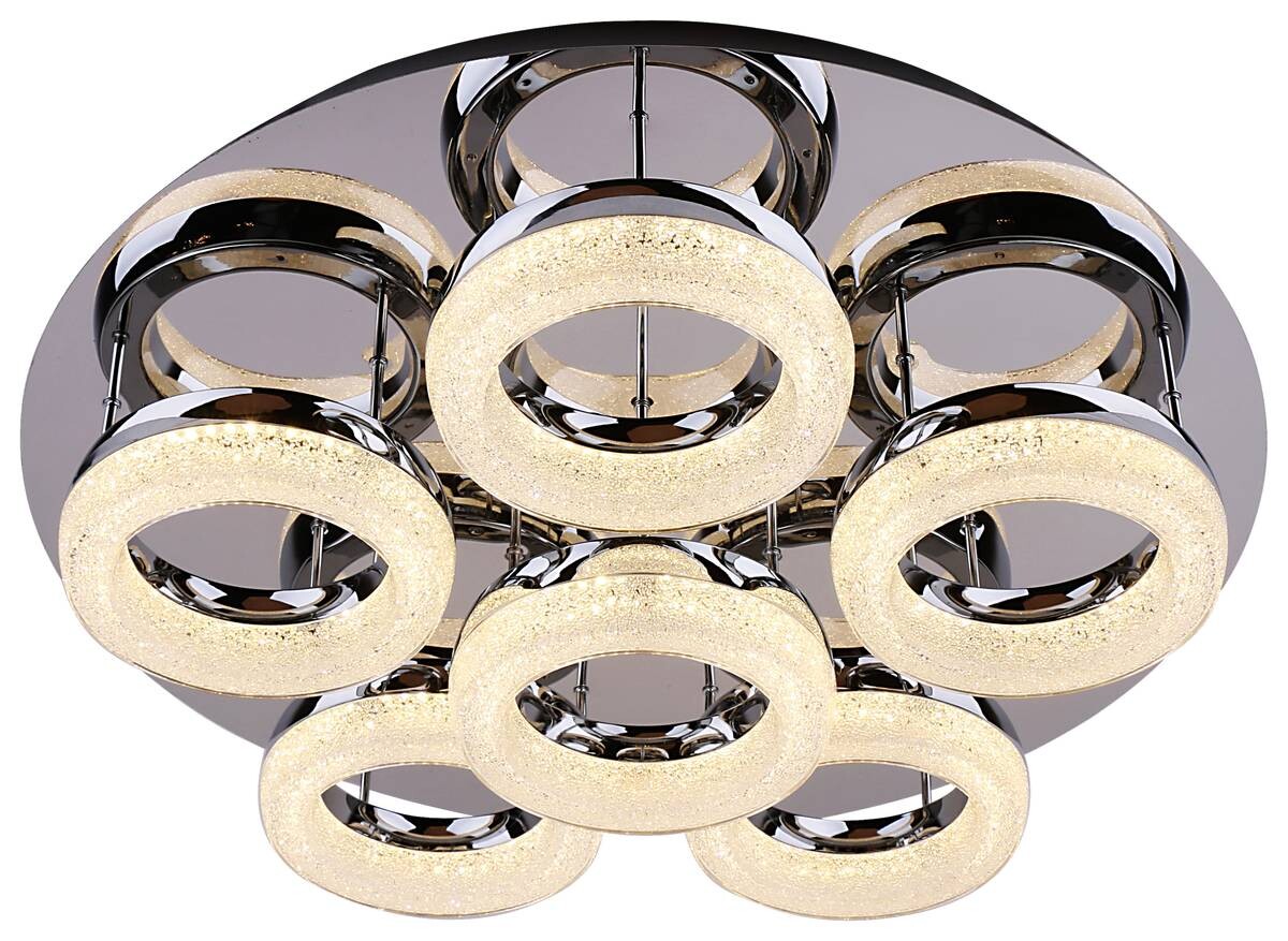 POCOline Deckenleuchte Espen Chrom Metall Acryl D: ca. 60 cm