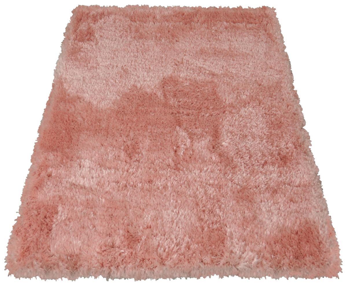 Merinos Hochflorteppich Floppy rosa B/L: ca. 80x150 cm