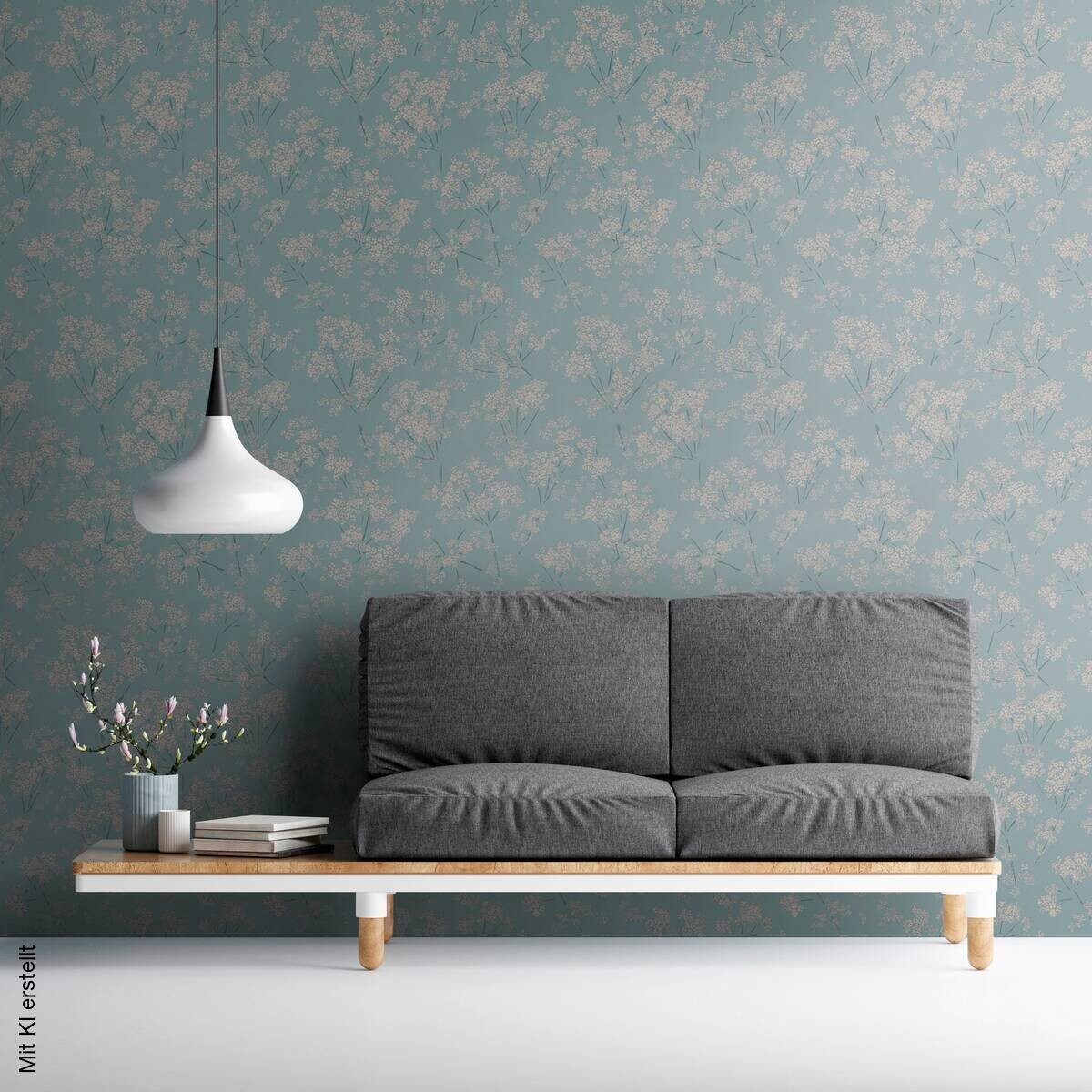 A.S.Creation Vliestapete türkis beige B/H/D: ca. 53x1005x8,6 cm