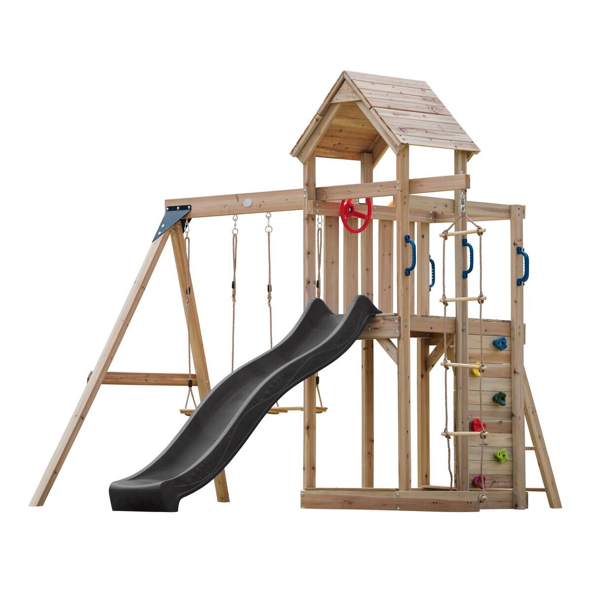 AXI Spielturm Moos braun B/H/L: ca. 342x267x375 cm