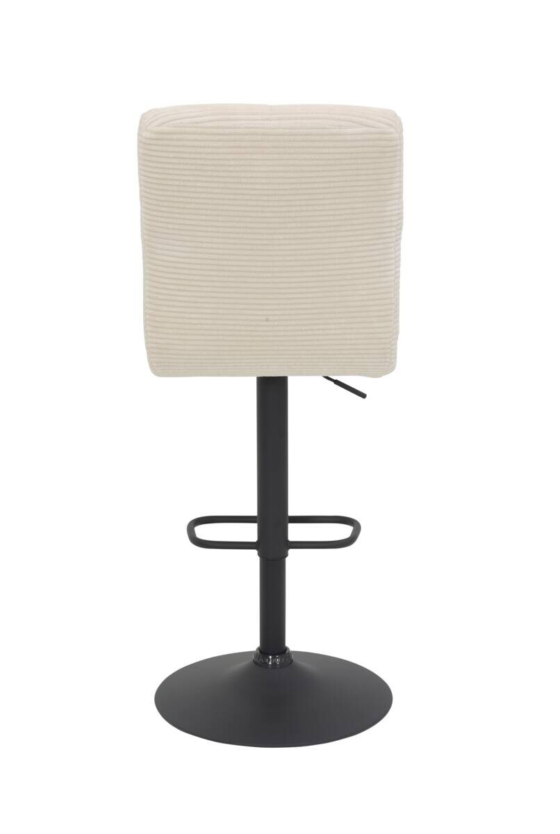 Barhocker Leni I, 2er-Set creme Microfaser B/H/T: ca. 44x124x57 cm