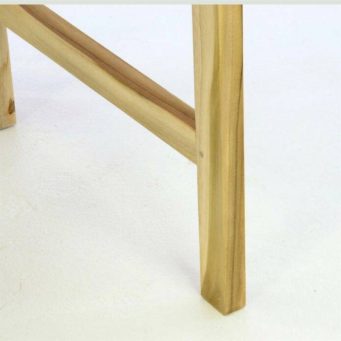 VCM Balkontisch braun Teakholz B/H/L: ca. 65x75x25 cm