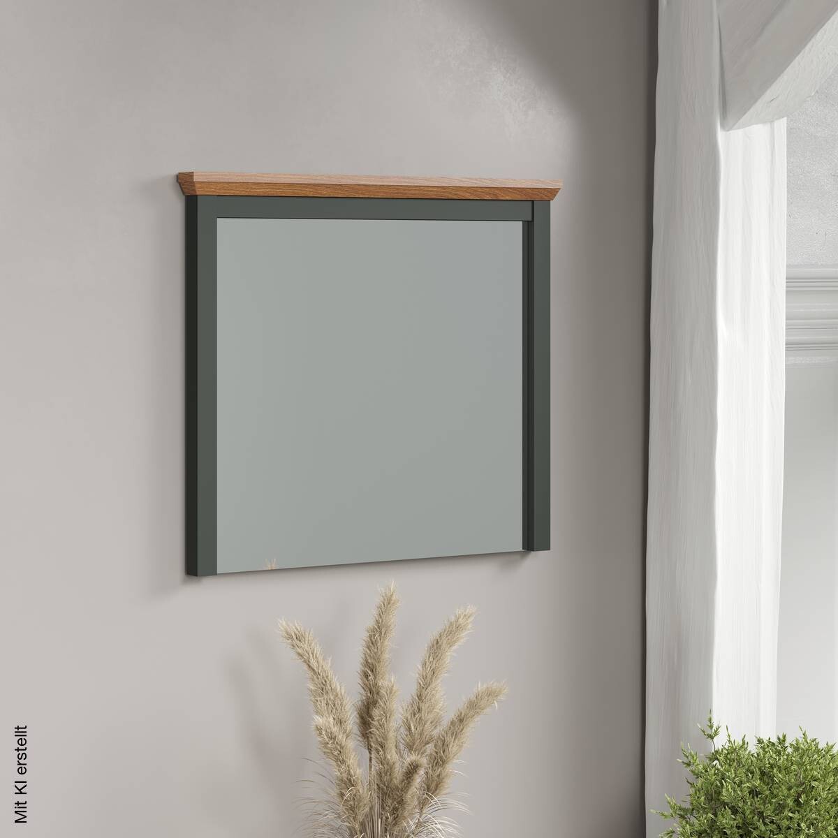 Wandspiegel Stanton tannengrün Eiche Evoke Coast Nachbildung B/H/T: ca. 77x68x6 cm