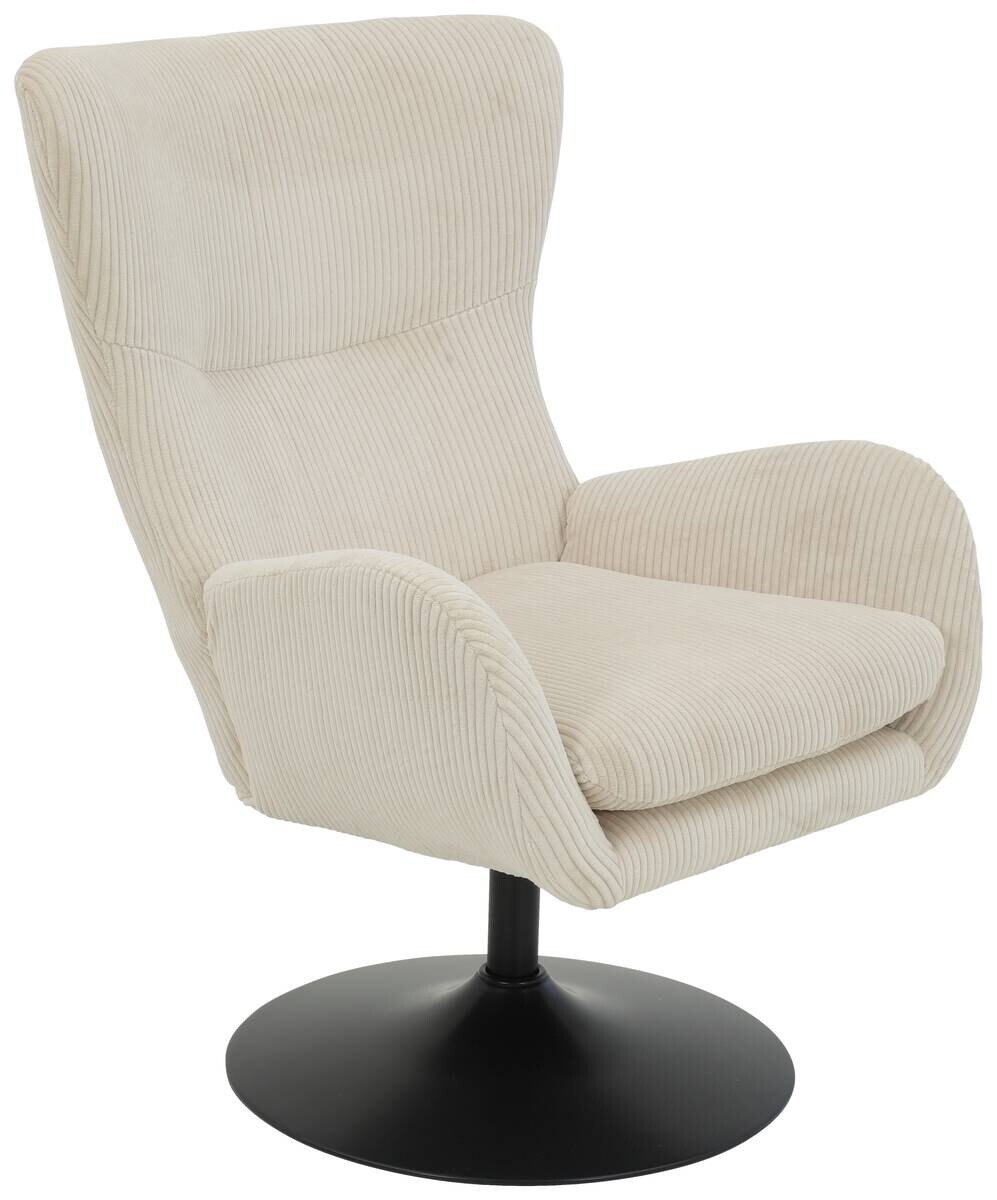 Sessel Samos beige Microfaser B/H/T: ca. 72x96x81 cm