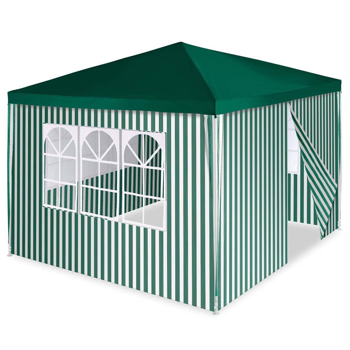 VCM Pavillon grün Polyester-Mischgewebe B/H/L: ca. 300x187x300 cm