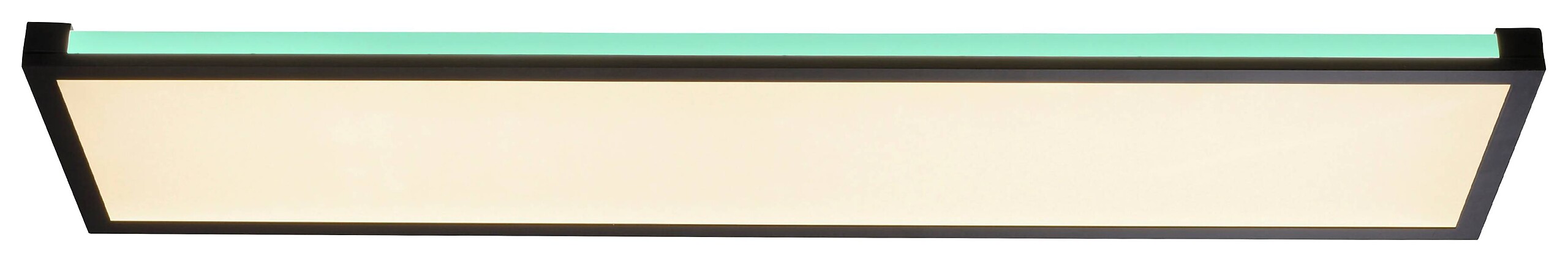 Just Light LED-Deckenleuchte MARIO 11622-18 schwarz weiß Kunststoff Metall B/H/T: ca. 25x7,1x100 cm 2 Brennstellen