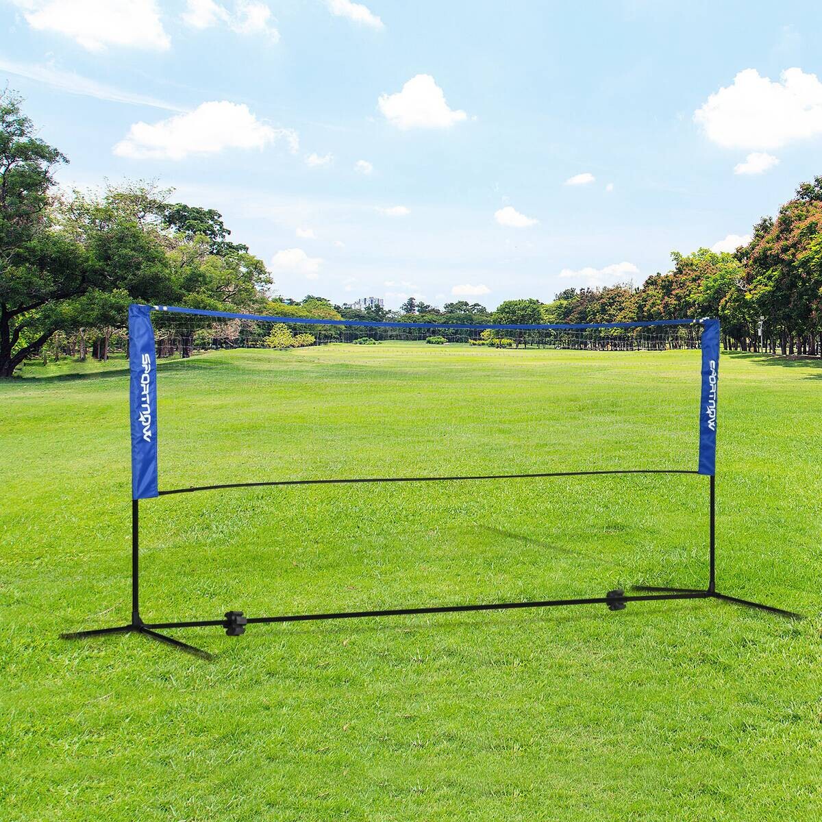 SPORTNOW Outdoor-Aktivitäten blau Edelstahl B/H/L: ca. 103x310x155 cm