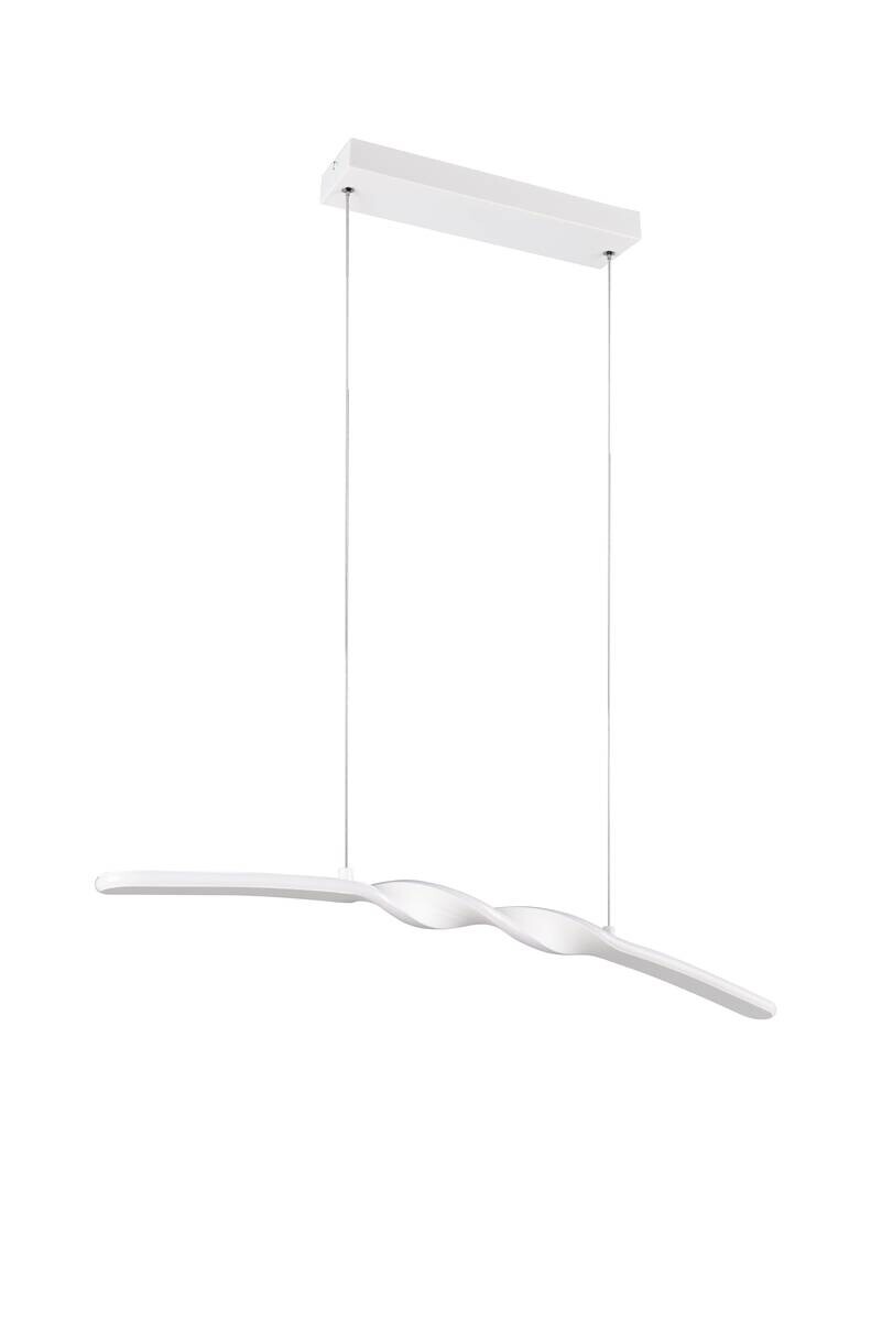 Reality LED Pendelleuchte Ginko weiß Metall B/H/T: ca. 79x15x9 cm 1 Brennstellen