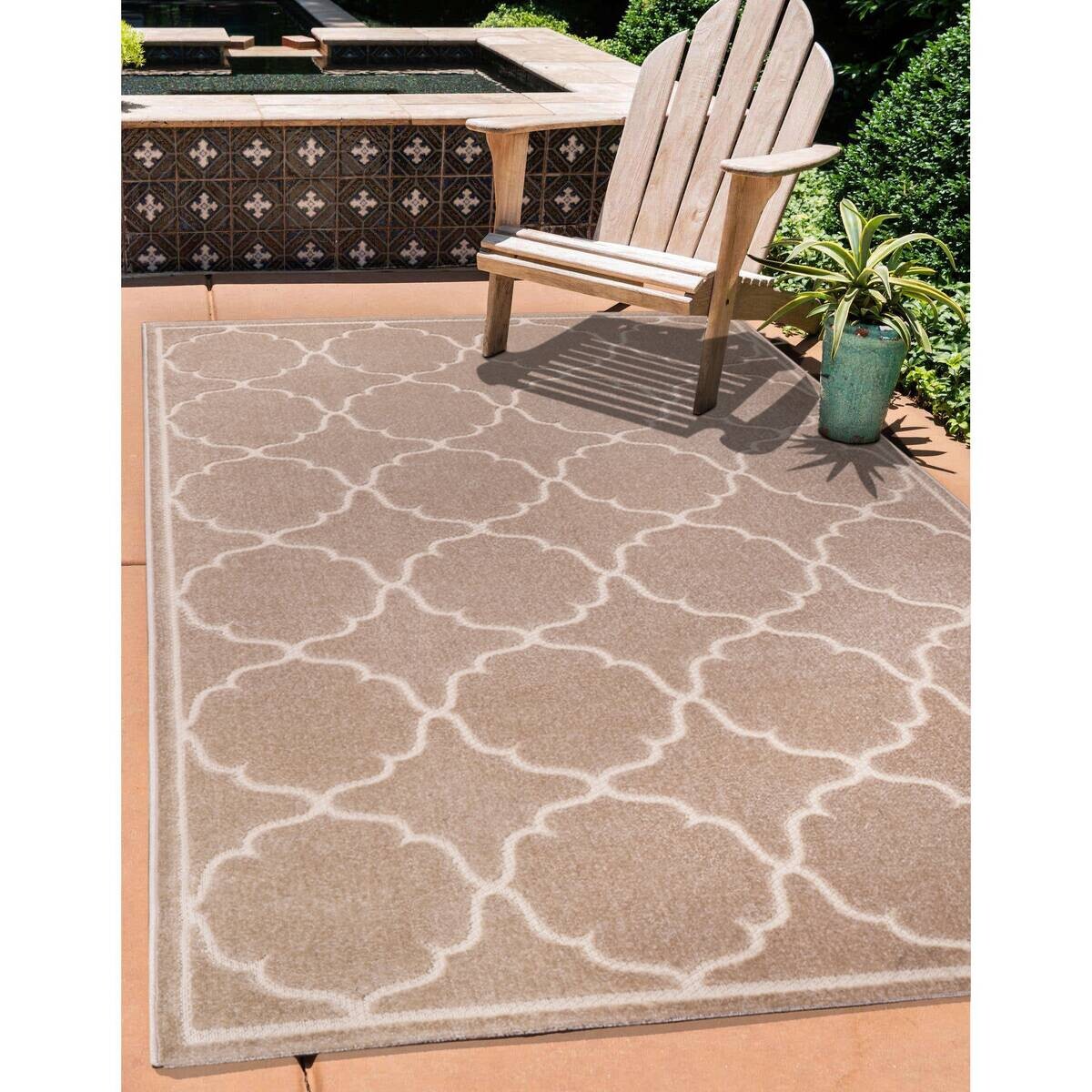 Sanat Outdoorteppich BERLIN beige B/L: ca. 120x170 cm