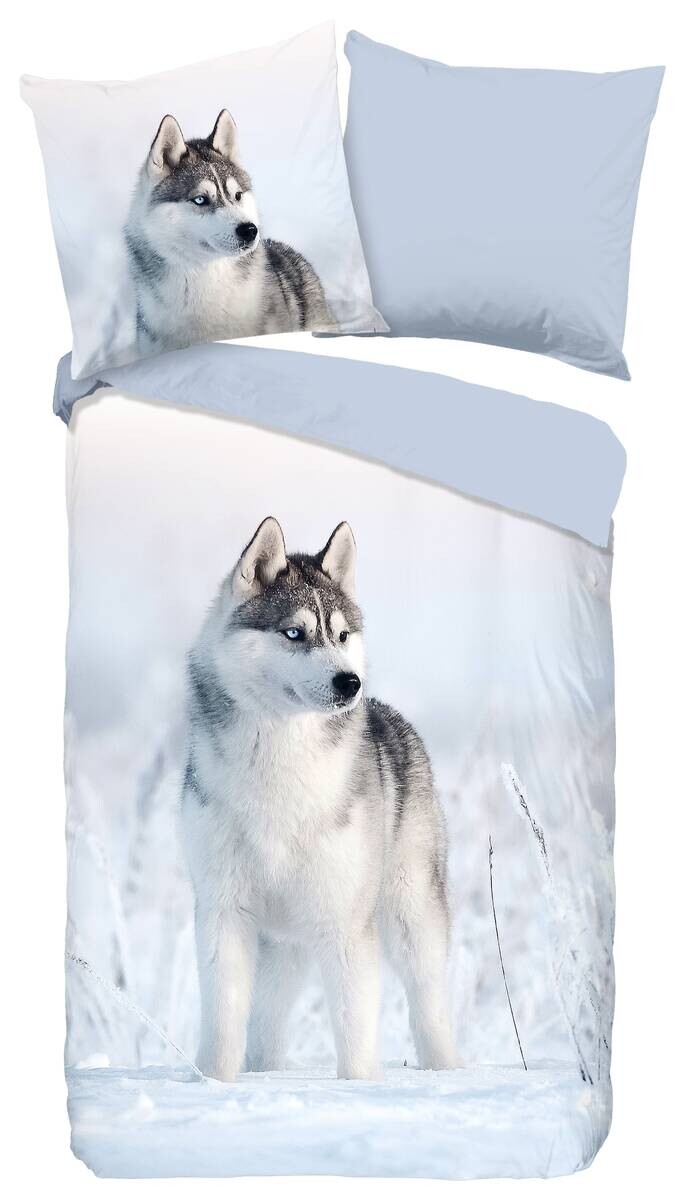 Baumwoll Bettwäsche Saschar blau Baumwolle B/L: ca. 155x220 cm