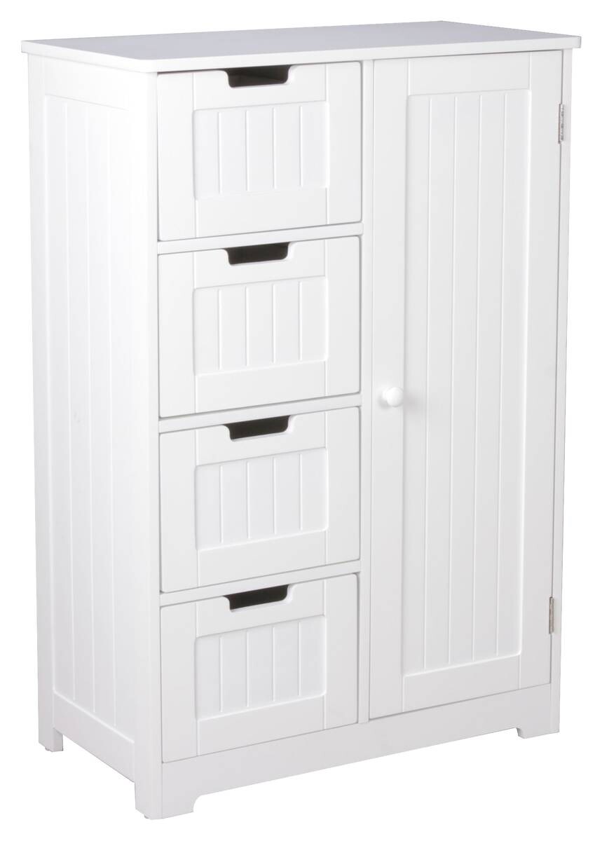 Badkommode weiß B/H/T: ca. 30x83x56 cm