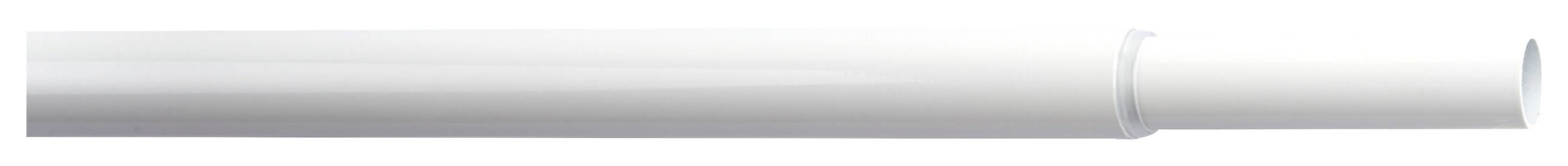 ondeco Stilgarnitur Rohr weiß Metall ausziehbar von ca. 120 bis 210 cm 1 Läufe