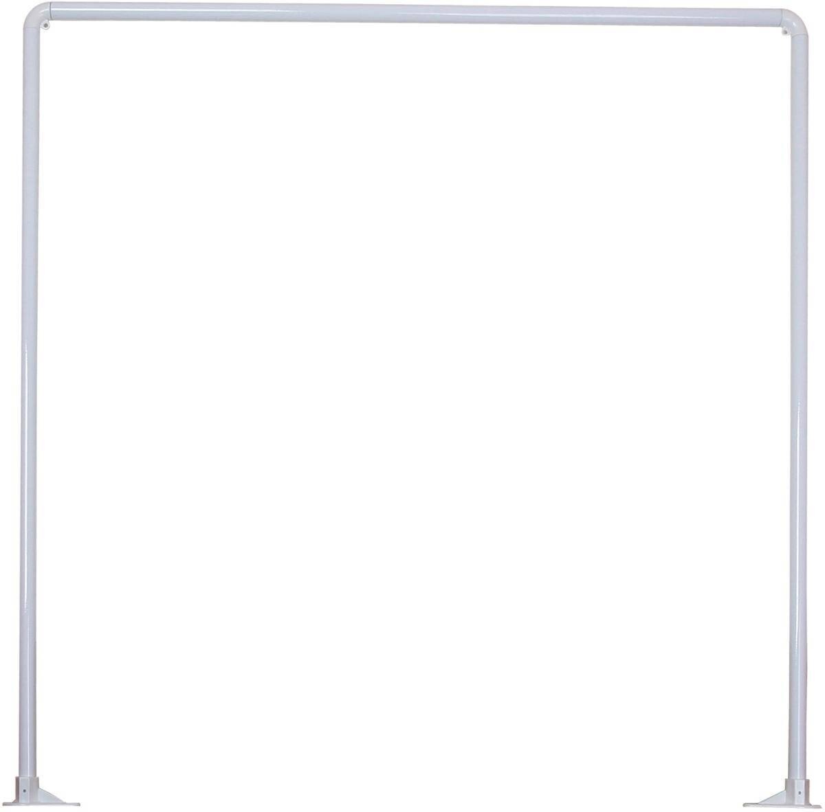 Duschstange weiß Aluminium