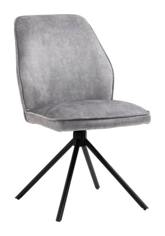 Stuhl Mailand grau Microfaser B/H/T: ca. 53x89x64 cm