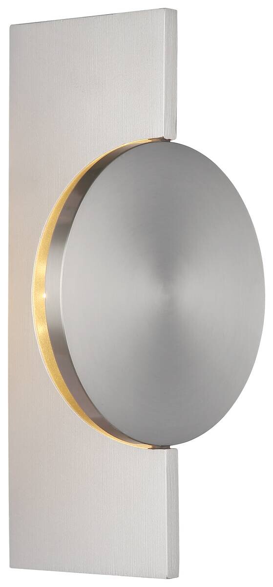 GLOBO LED-Wandleuchte nickel Aluminium Metall B/H: ca. 15x28 cm 1 Brennstellen