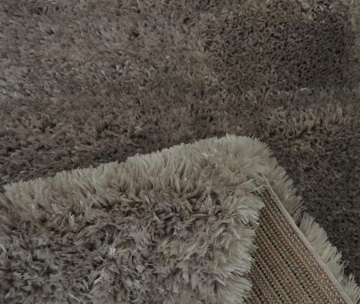 Merinos Hochflorteppich Floppy silber B/L: ca. 80x150 cm