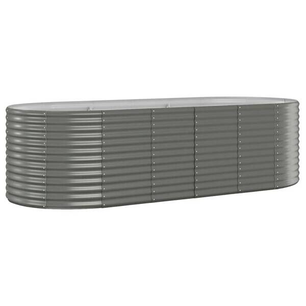 Hochbeet grau Stahl B/H/L: ca. 100x68x249 cm