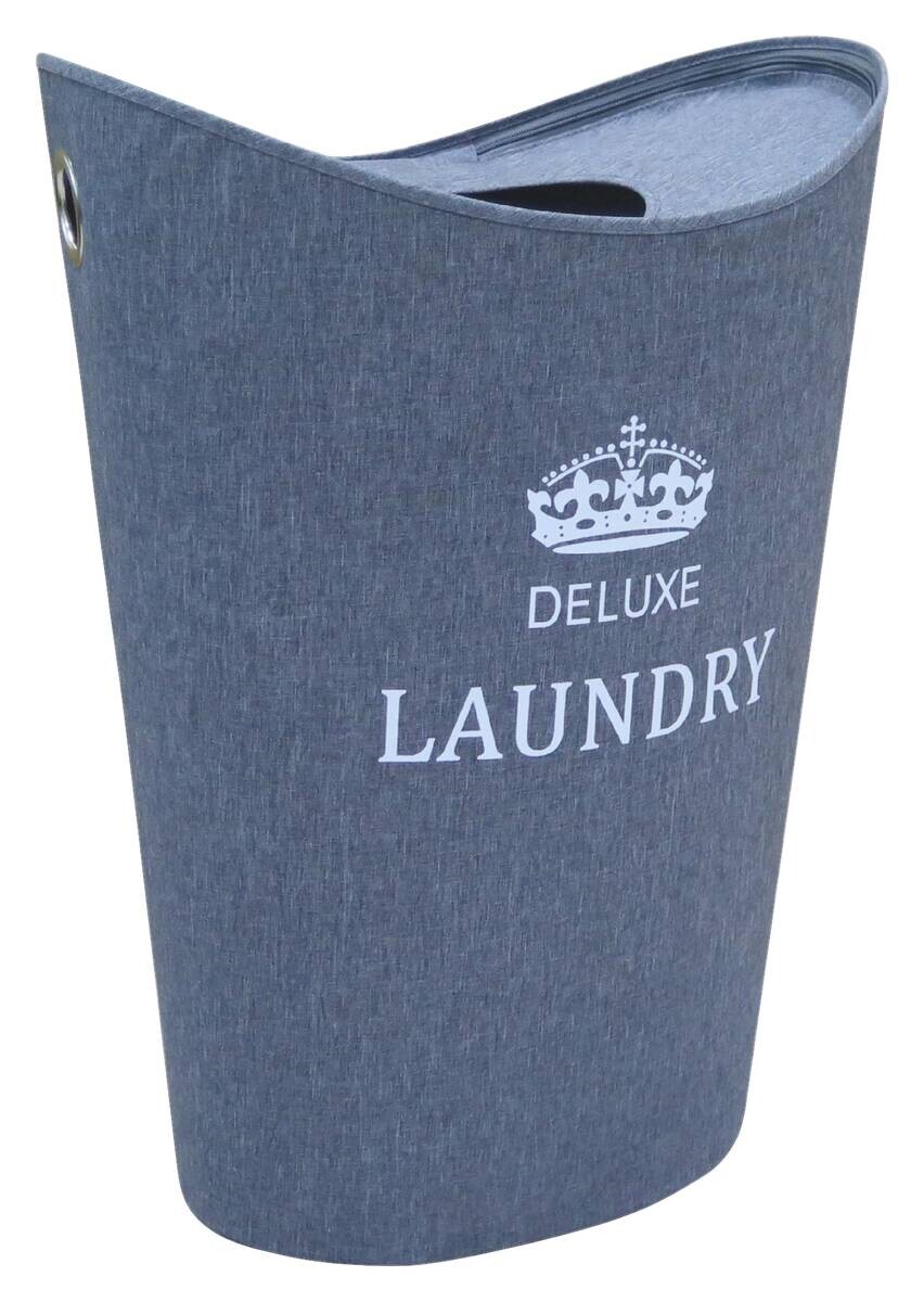 POCOline Wäschekorb grau Polyester B/H/L: ca. 35x63x48 cm