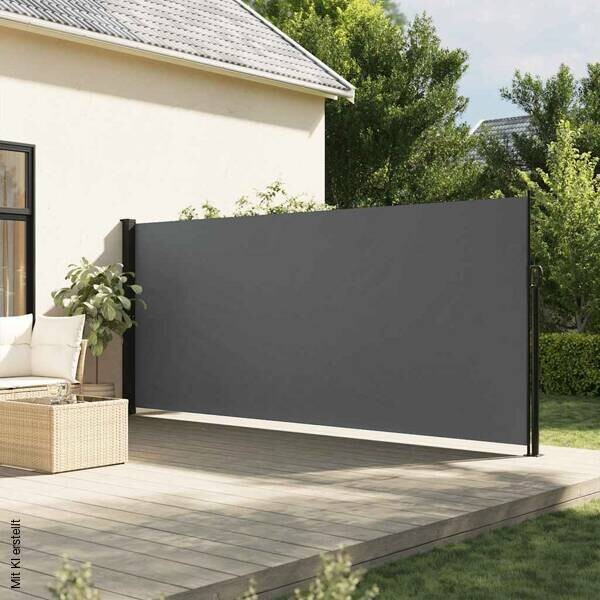 vidaXL Seitenmarkise anthrazit B/T/L: ca. 180x300x300 cm