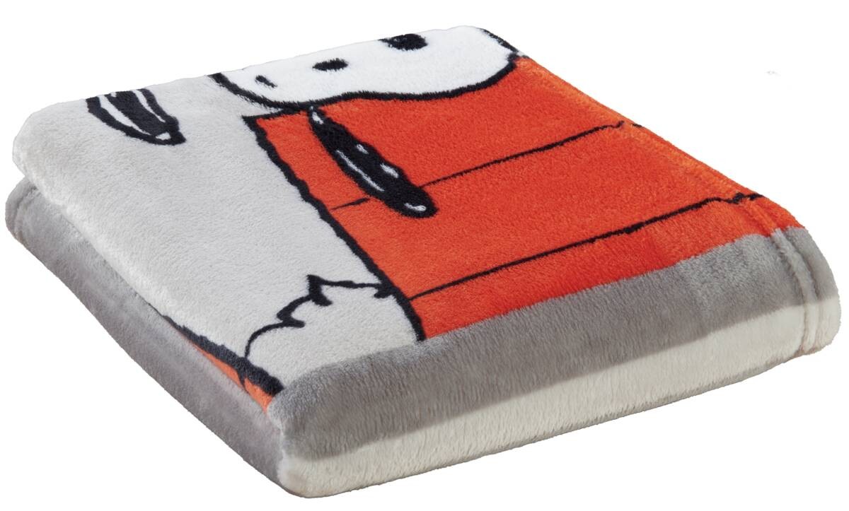 Wohndecke Peanuts grau Polyester B/L: ca. 125x150 cm