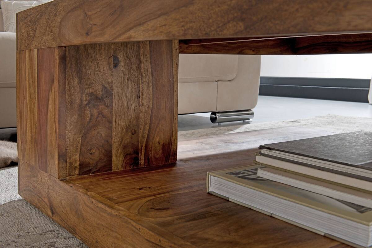 Wohnling Couchtisch braun B/H/T: ca. 90x40x90 cm