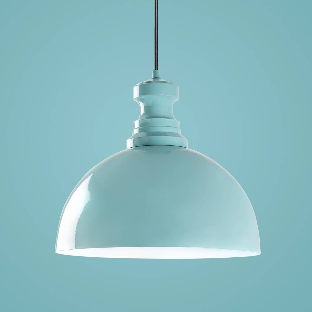 Opviq Pendelleuchte türkis B/H/T: ca. 40x134x40 cm E27 1 Brennstellen