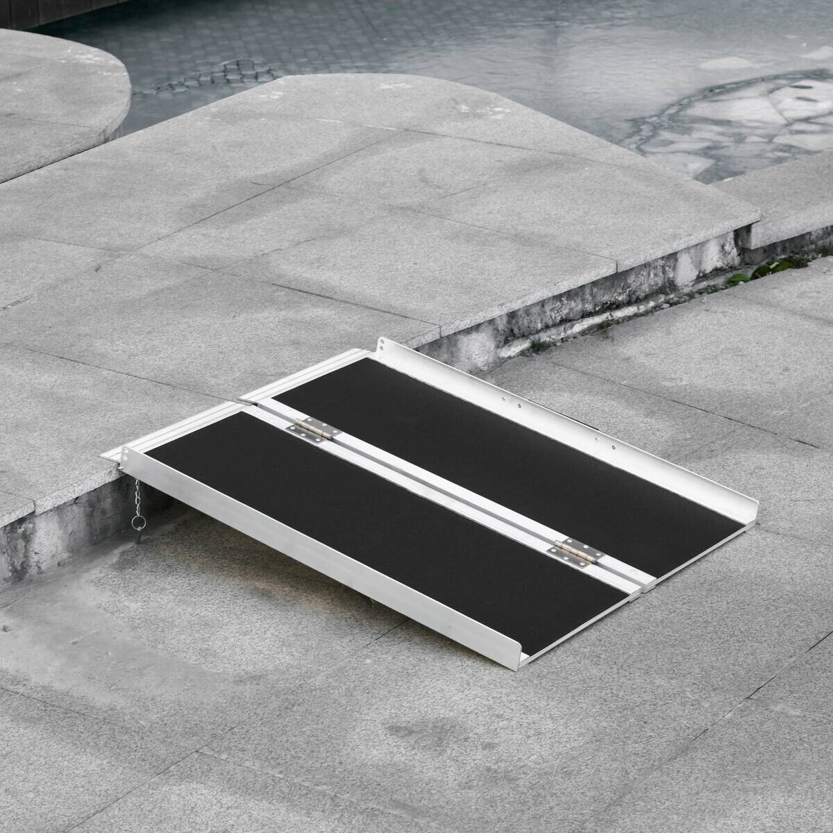 HOMCOM Haushaltshelfer silber PVC B/H/L: ca. 73x93x5 cm