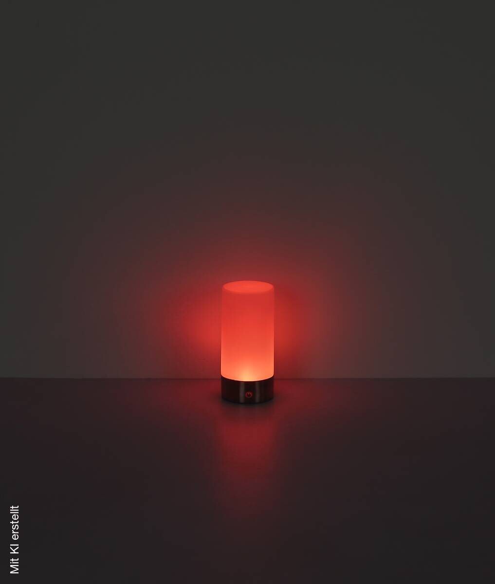 GLOBO LED-Tischlleuchte Lex nickel matt Metall H/D: ca. 19x8,8 cm