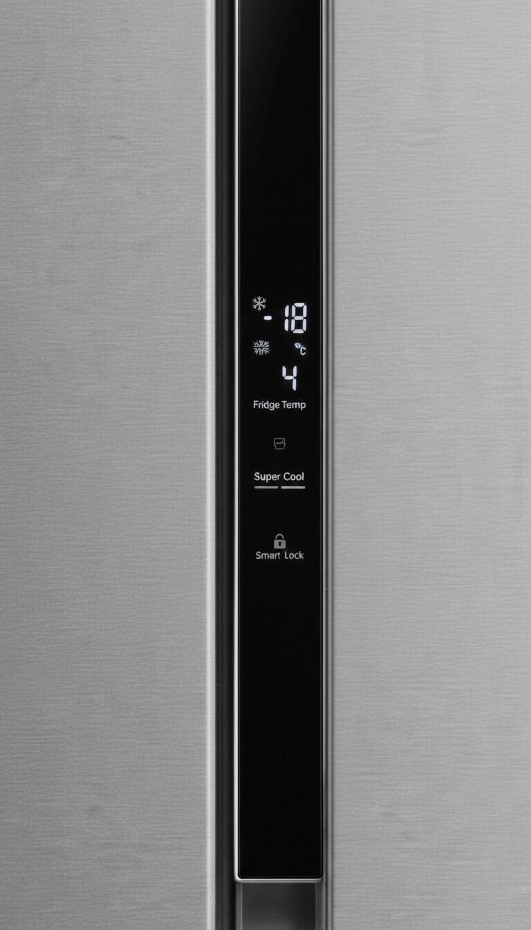 POCOline Side-by-Side SBS179-460EIXDNF Inox B/H/T: ca. 83,5x177,5x63,5 cm