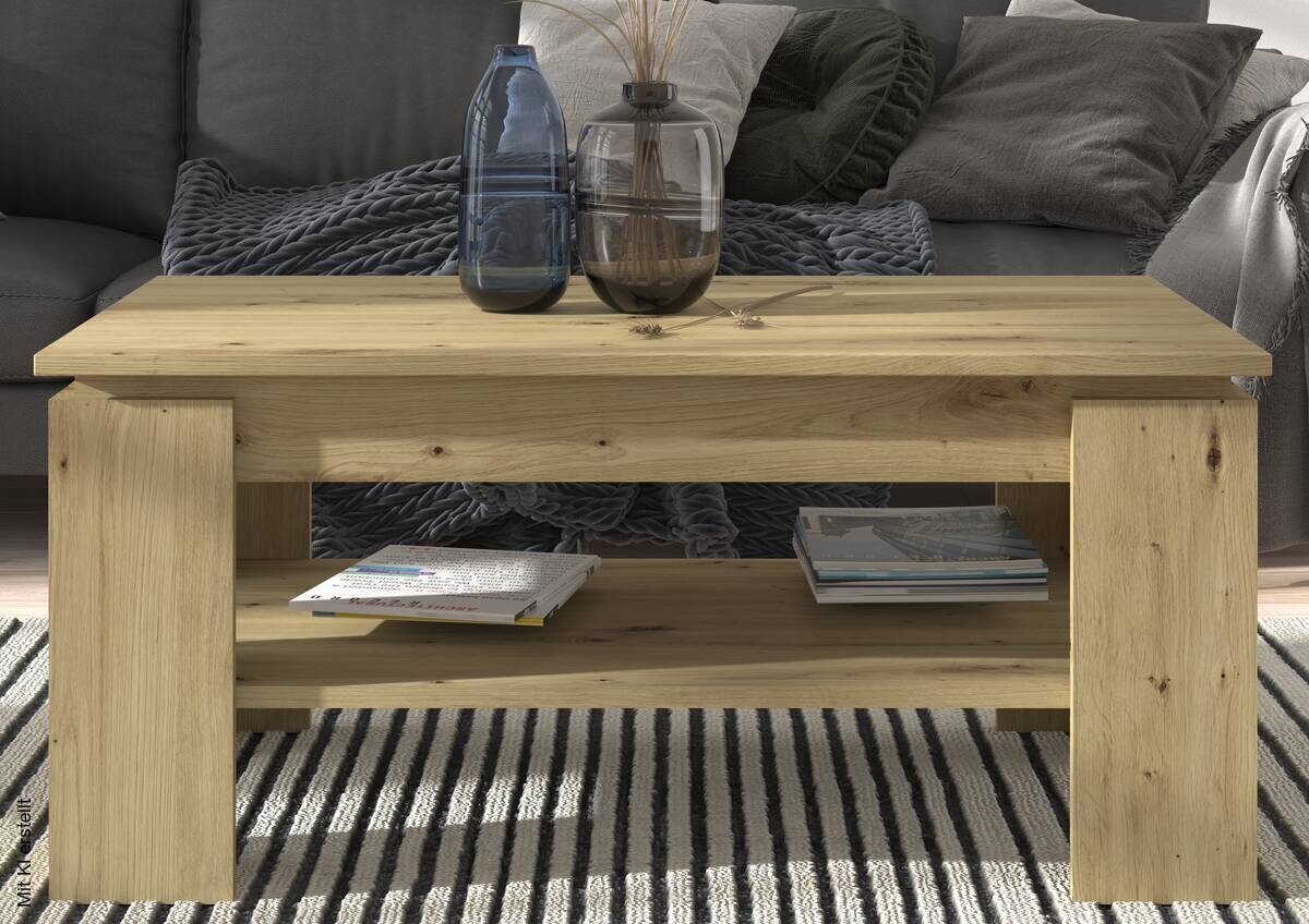 Couchtisch Titan Eiche Artisan Nachbildung B/H/T: ca. 100x45x60 cm