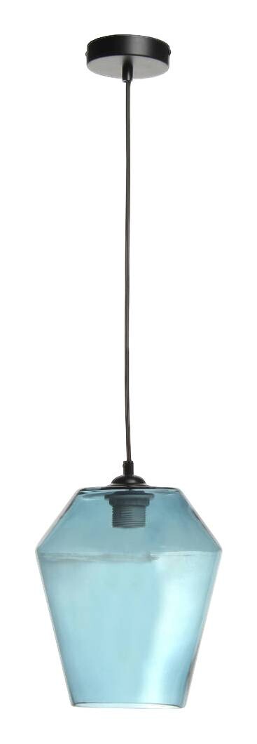 Kayoom Pendelleuchte Planta blau Glas B/H/L: ca. 21x30x21 cm E27 1 Brennstellen