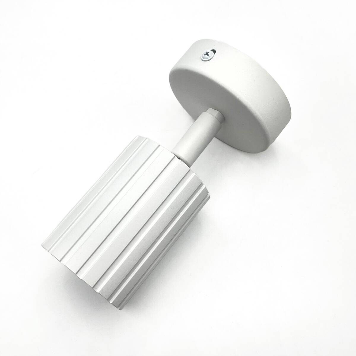 Lamkur Wandleuchte Prisma weiß Stahl B/H/L: ca. 8x16x8 cm GU10 1 Brennstellen