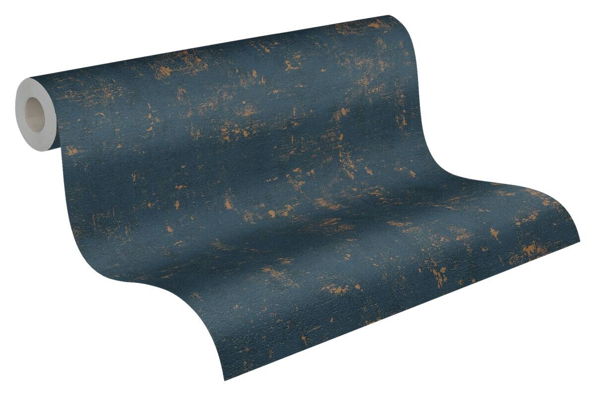 A.S.Creation Vliestapete dunkelblau gold B/H/D: ca. 53x1005x7,8 cm