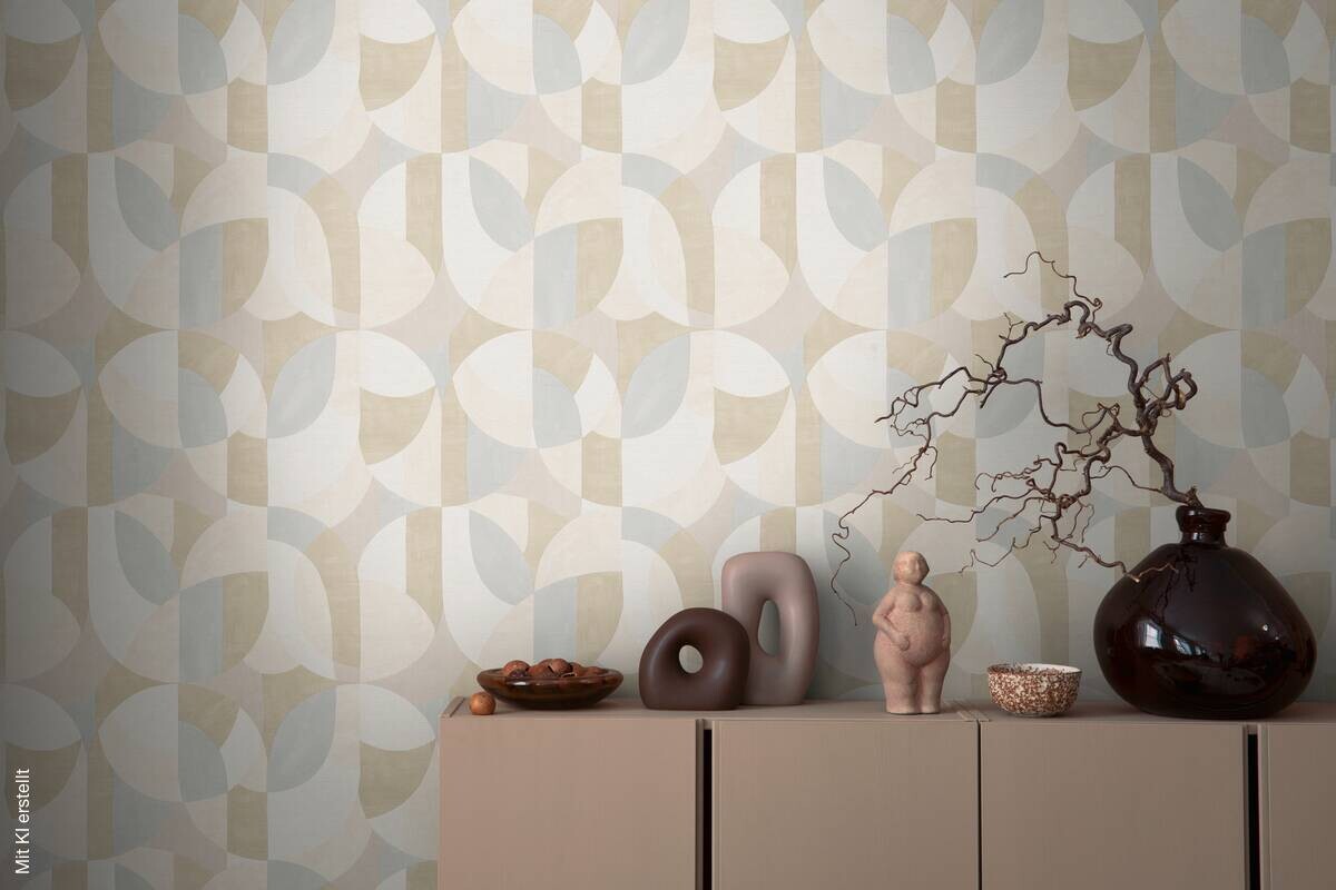 A.S.Creation Vliestapete creme beige B/H/D: ca. 53x1005x8,2 cm