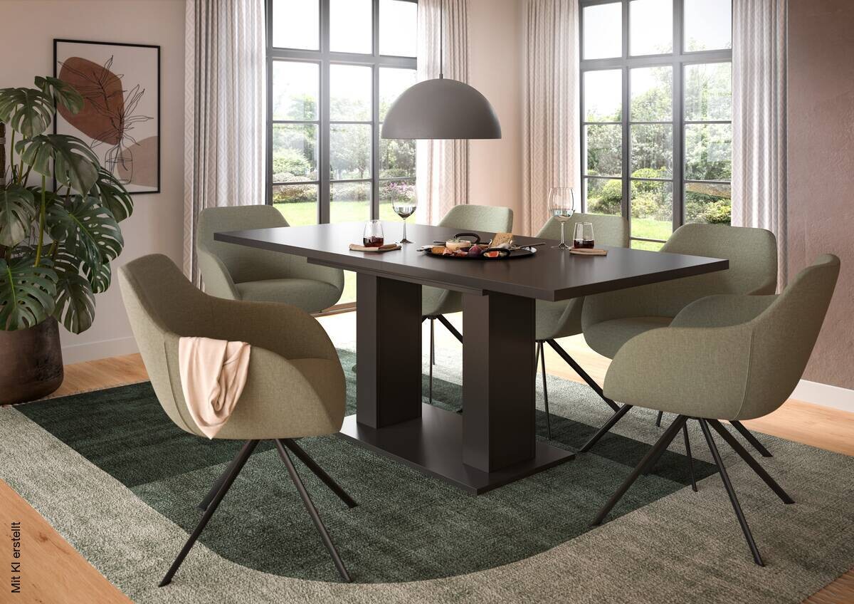 Esstisch MOTION grau B/H/T: ca. 150x76x90 cm