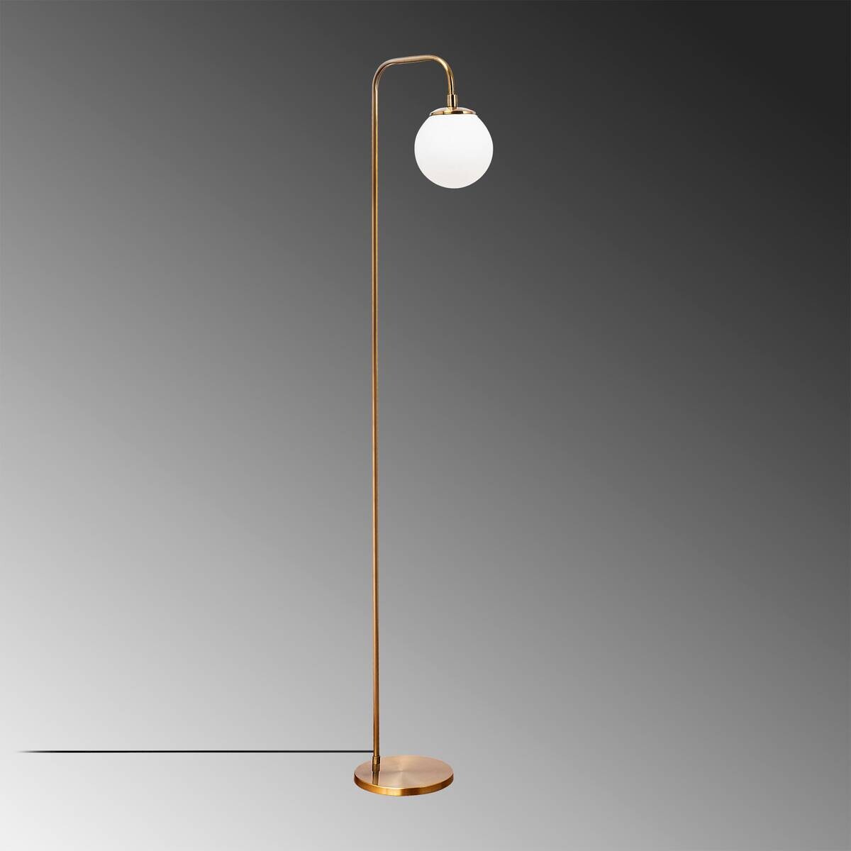 Opviq Stehlampe Viran bronze Glas Metall B/H/T/L/D: ca. 27x146x27x27x15 cm E14 1 Brennstellen