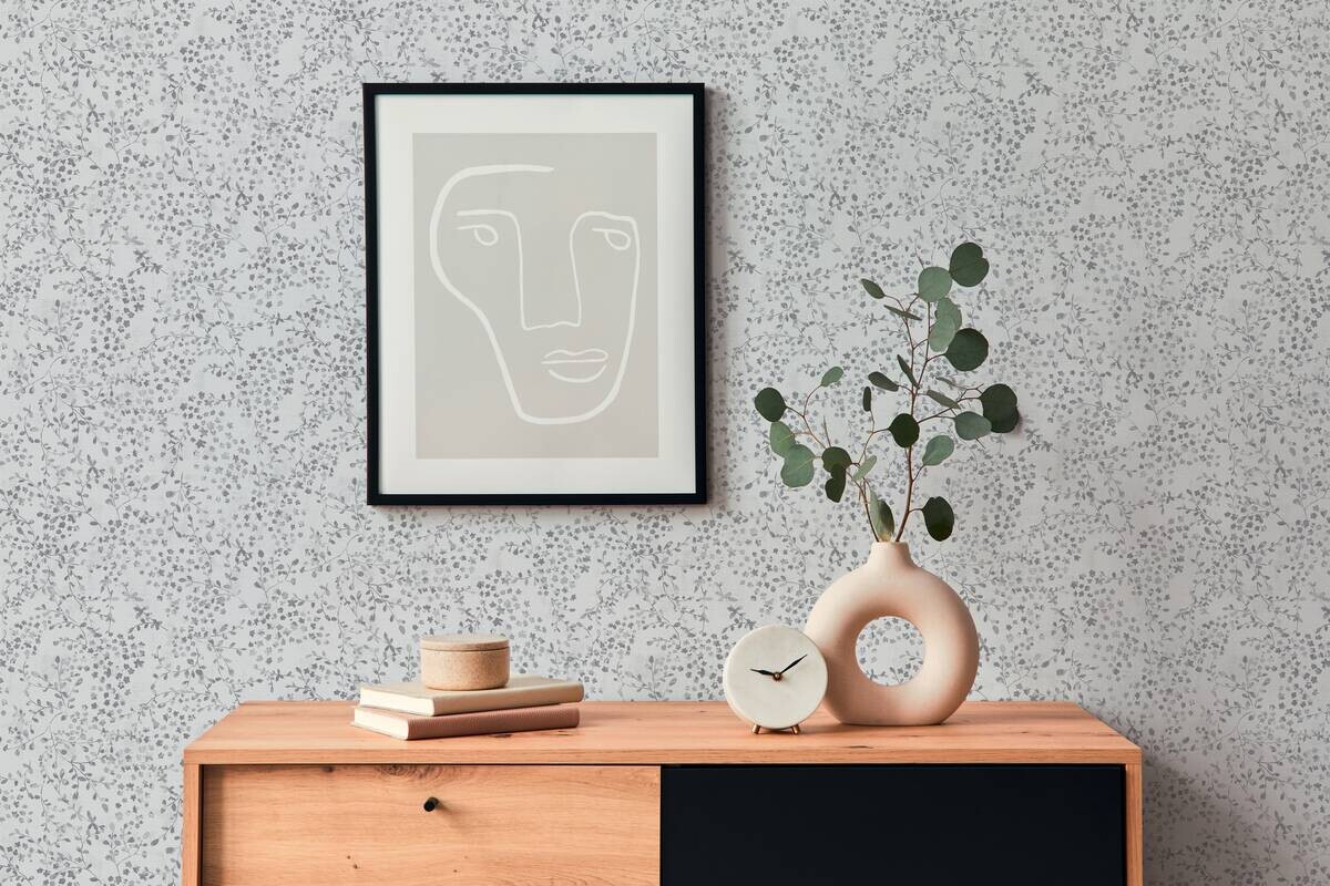 A.S.Creation Vliestapete weiß silber B/H/D: ca. 53x1005x8,1 cm