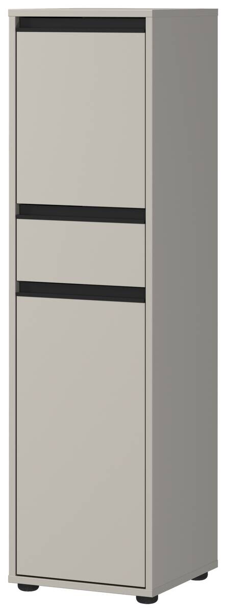 Schrank 2201-186 steingrau B/H/T: ca. 33x121x34 cm