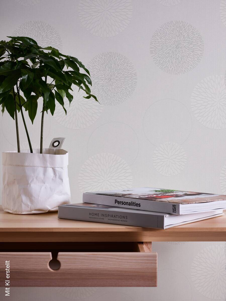 A.S.Creation Vliestapete Black & White Punkte creme B/L: ca. 53x1005 cm