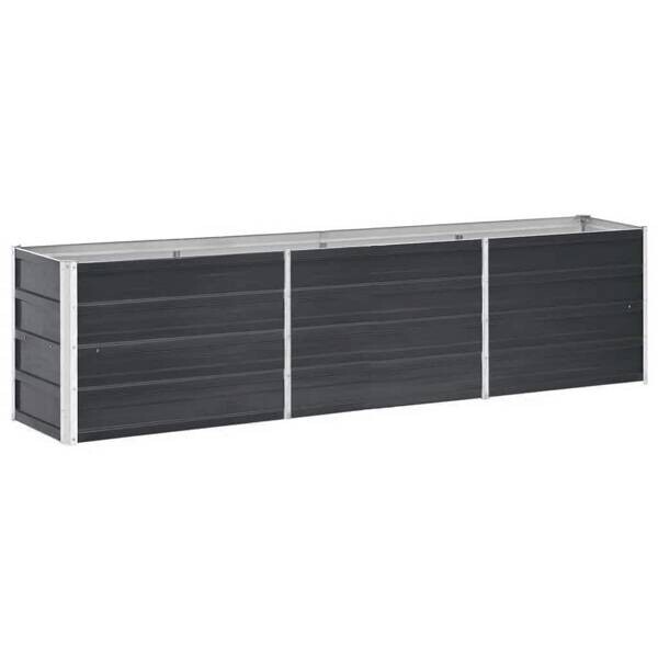 Garten-Hochbeet anthrazit Stahl B/H/L: ca. 40x45x240 cm