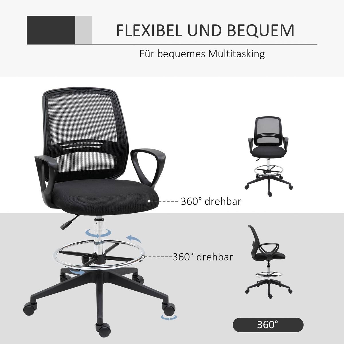 Drehstuhl 921-187 schwarz