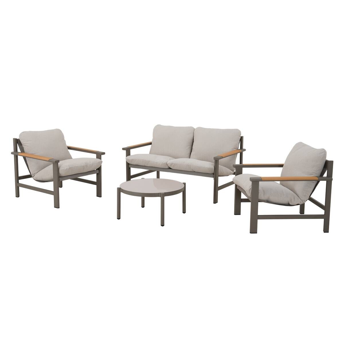 POCOline Gartensitzgruppe Kos grau Alu