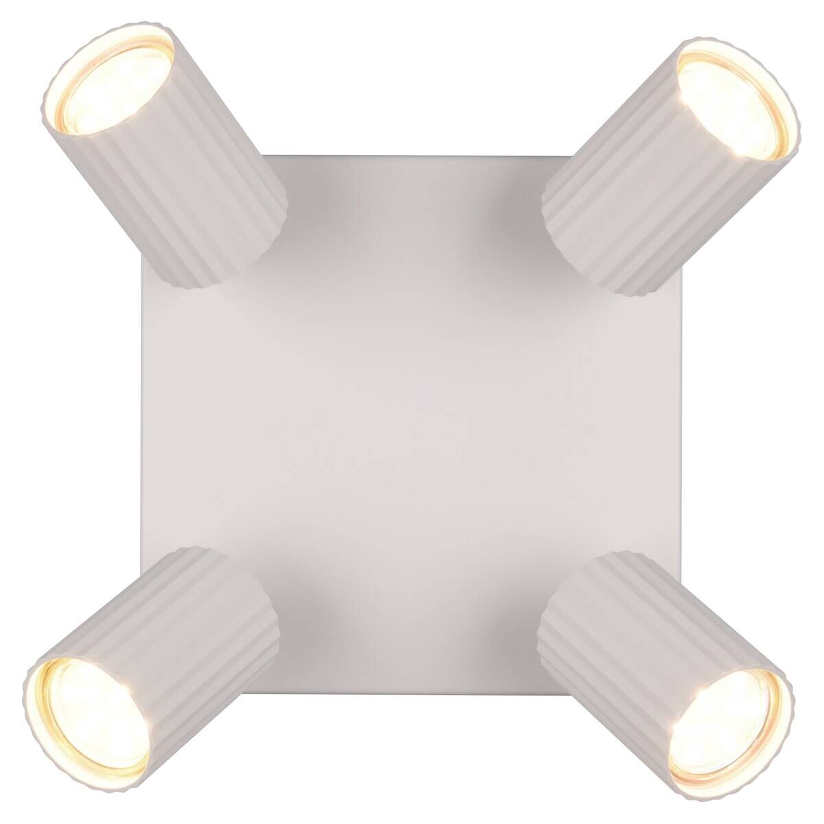 Reality Spot 4-flg. Soka grau Metall B/H/L: ca. 20x14,5x20 cm GU10 4 Brennstellen