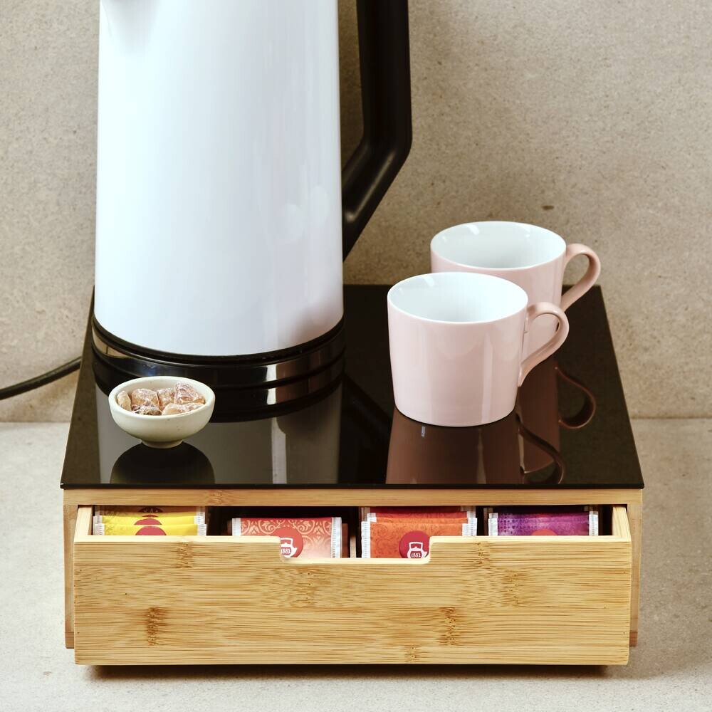 Kesper Vorratsbox mit Schublade schwarz B/H/L: ca. 31x30x10 cm