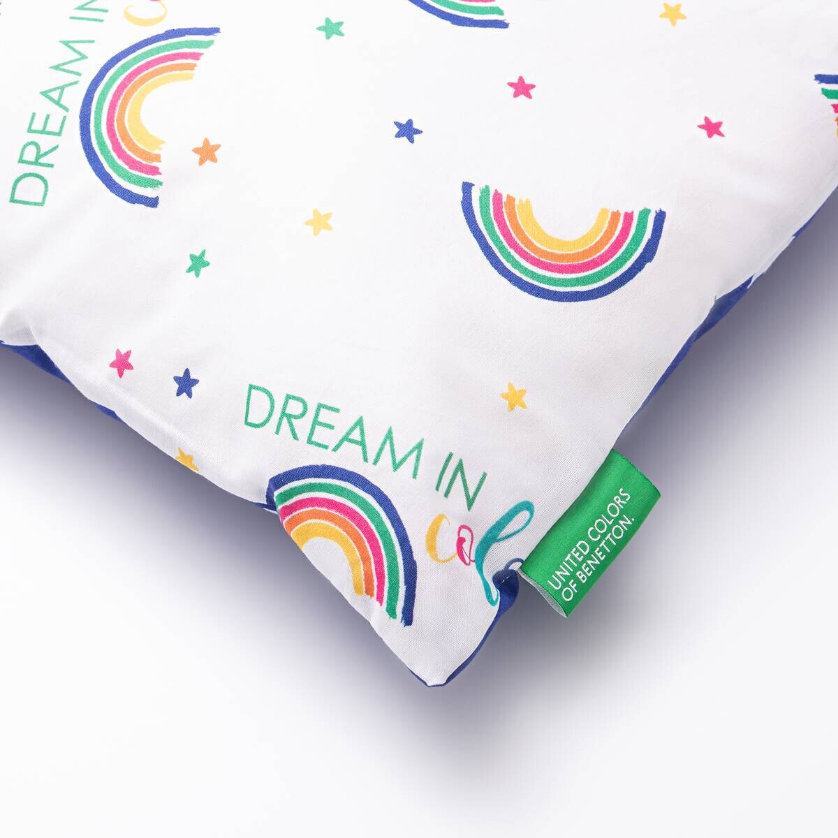 BENETTON Dekokissen RAINBOW KIDS bunt 100% Baumwolle B/L: ca. 30x30 cm