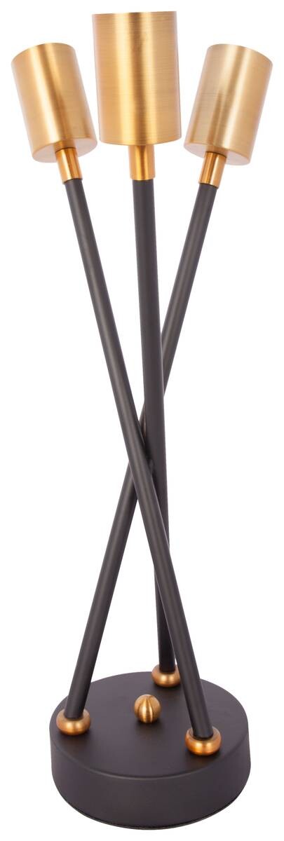 Kayoom Tischleuchte Cantus 610 schwarz Eisen B/H/T/D: ca. 20x45x20x20 cm E27 3 Brennstellen