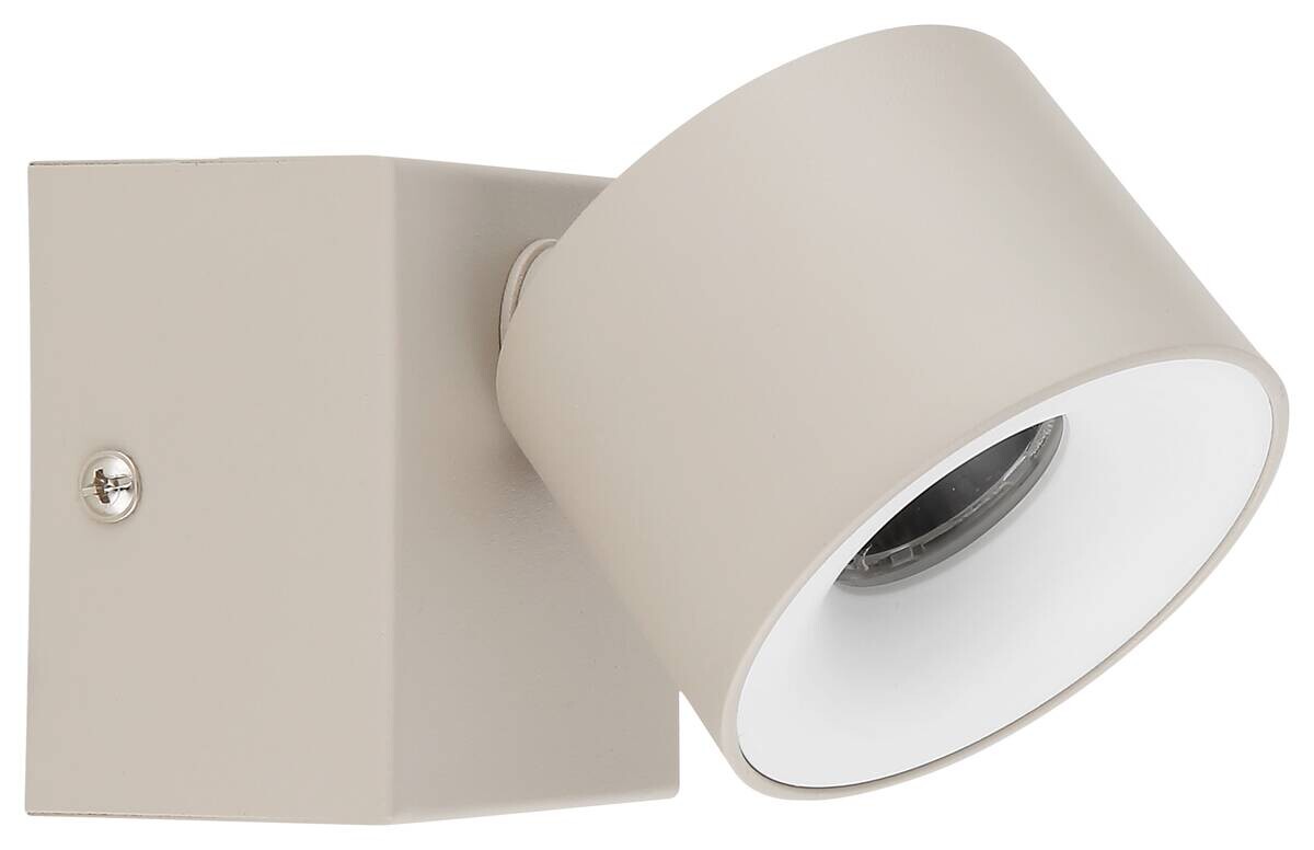 GLOBO LED-Strahler sand Metall Kunststoff Aluminium B/H/L: ca. 8,5x11x8,5 cm 1 Brennstellen