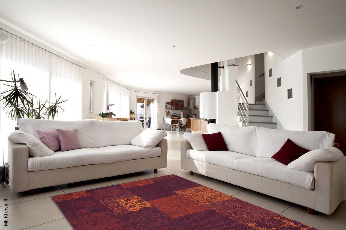 360Living Teppich Symphony rot B/L: ca. 80x150 cm