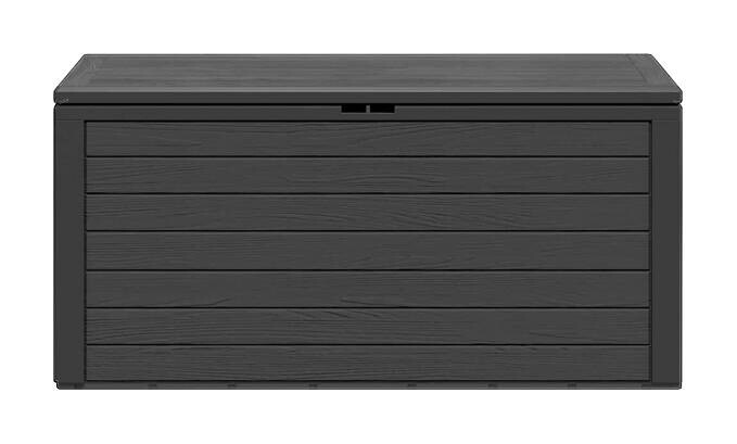 vidaXL Aufbewahrungsbox anthrazit Kunststoff B/H/T/L: ca. 44x55x44x116 cm